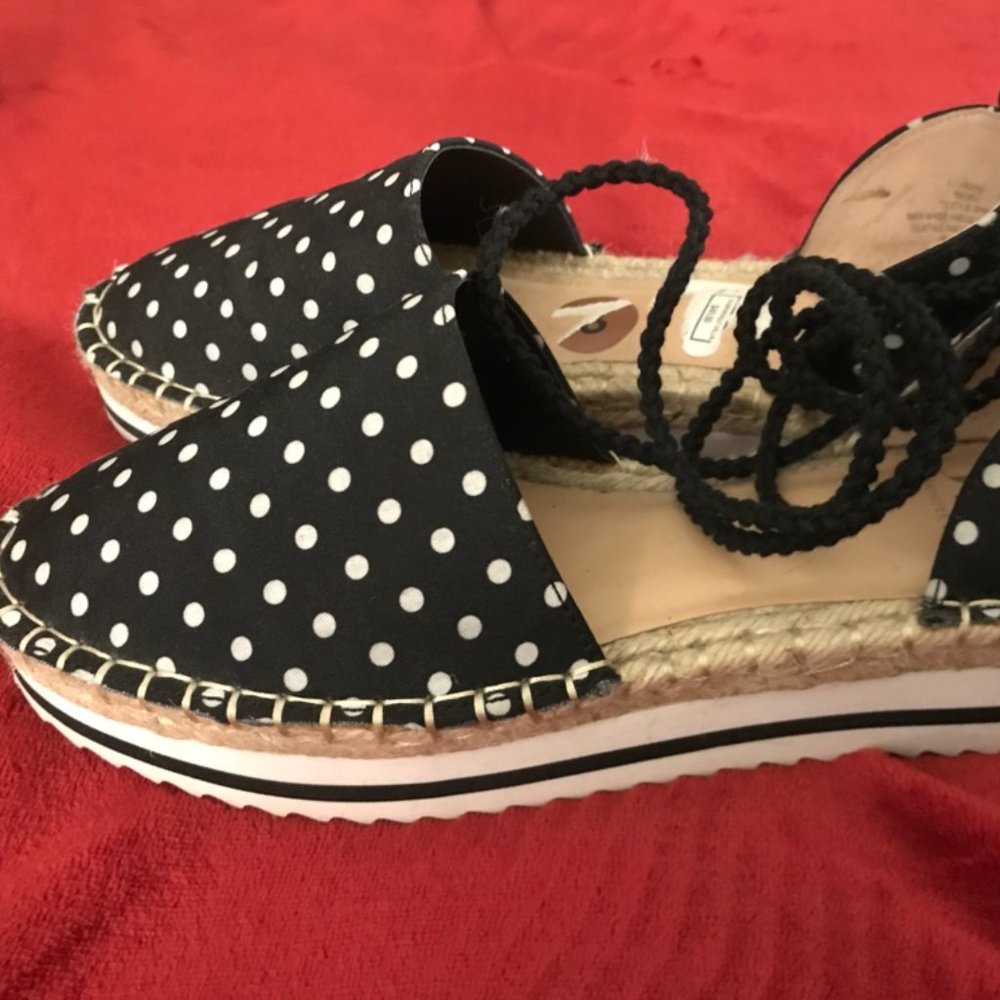 COPY - JLO polka dot espadrilles